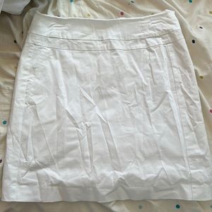 Size 8T Ann Taylor white midi pencil skirt
